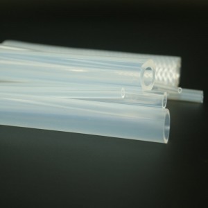 Varmebestandigt høje gennemsigtige rør af silikongummi til maskiner